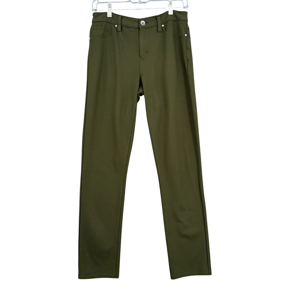 Calvin Klein Jeans Legging Women 8 Rayon Nylon Spandex Olive Green‎